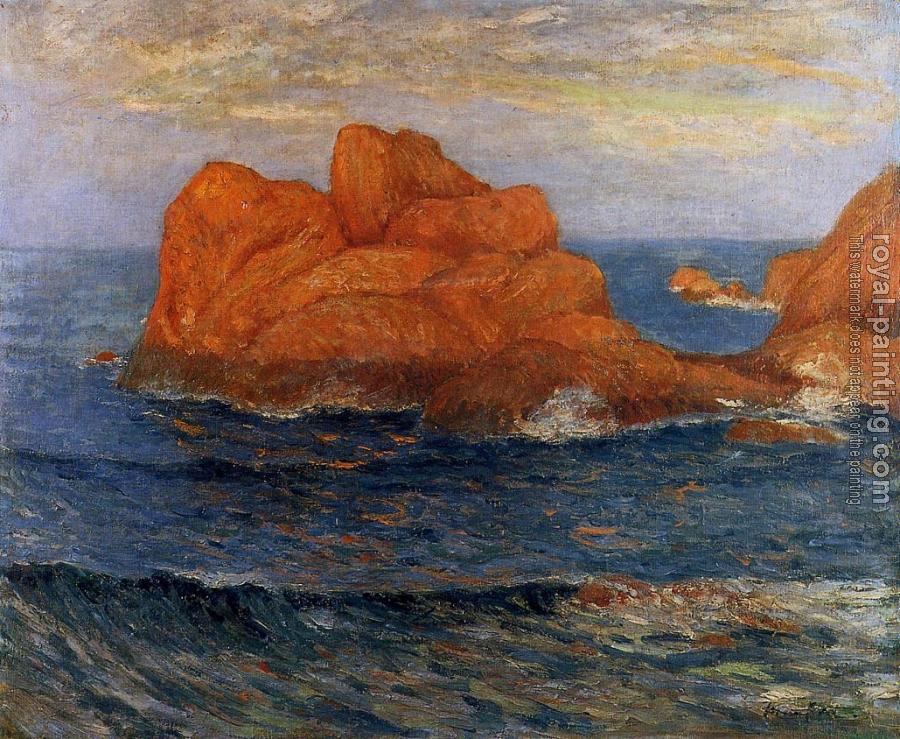 Maxime Maufra : The Red Rocks at Belle Ile, Finistere